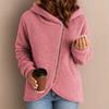 2026 Autumn Winter Women's Sherpa Hoodie, Oversized Zip Up Fleece Jacket with Plush Lining, Cozy Casual Streetwear Coat for Cold Weather