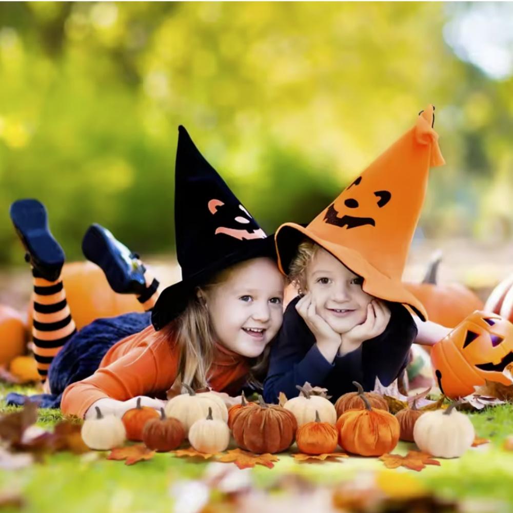10pcs Artificial Pumpkins Mixed for Halloween Party Thanksgiving Home Table Decoration Autumn Fall DIY Craft Wreath