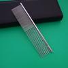 Pet Comb Smooth Edges Pet Hair Care Stainless Steel Dog Cat Hair Straight Row Comb Pet Grooming Tool