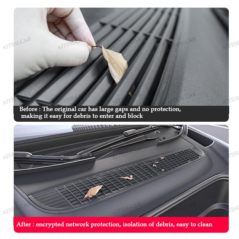 Air Inlet Protective Cover For Tesla Model Y / Y L 2026 Juniper Anti-insect Anti-fouling Front Air-Conditioning Insect-proof Net