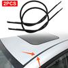 2Pcs for Toyota Corolla 2003 2004 2005 2006 2007 2008 Black Car Top Roof Trim Molding Sealing Strip Kit Replacement Accessories