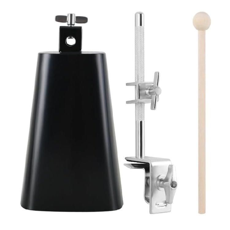 Cowbell Clamp Cowbell Mount with Drum Stick for Adjustment Cowbell Holder 1