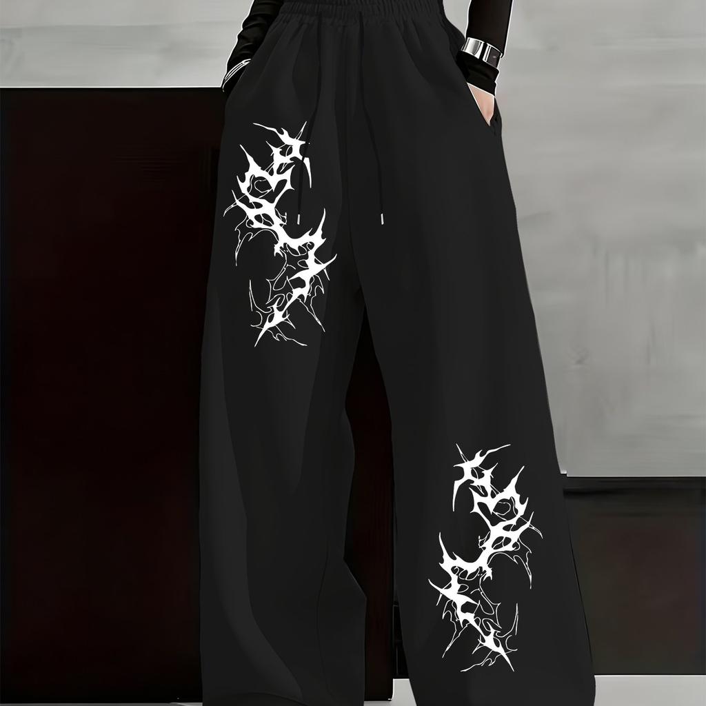 Retro Gothic Style Gradient Totem Street Fashion Men's and Women's Summer Sports Quick Drying Pants