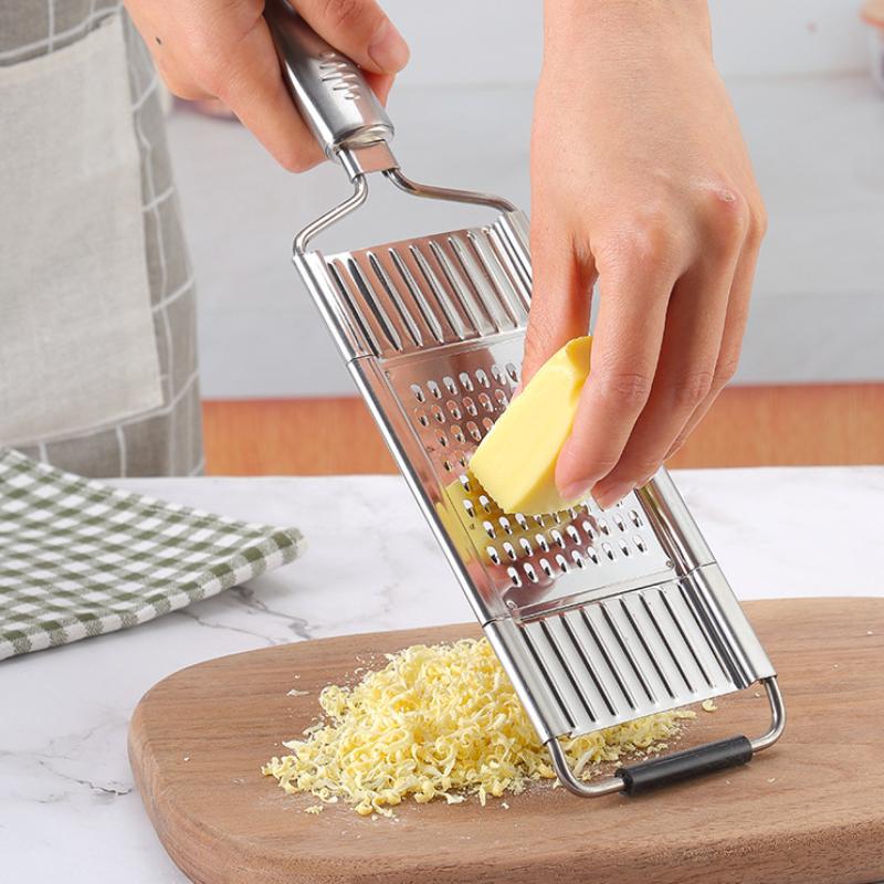 Shredder Cutter Stainless Steel Portable Manual Vegetable Slicer Easy Clean Grater with Handle Multi Purpose Home Kitchen Tool