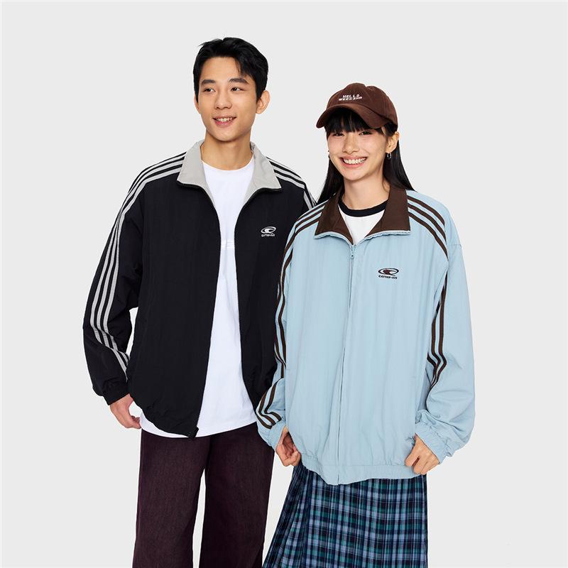 

OWOX Reversible Outdoor Sport Jacket - Unisex American Style, Casual Loose Spring Outerwear XXL чорний