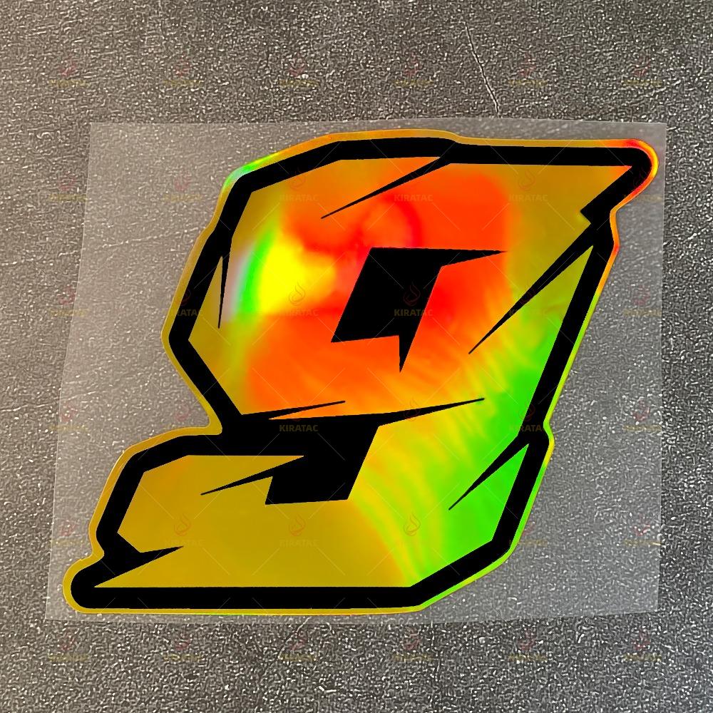 

1PC Gold Laser Motorcycle Number Stickers for Fuel Tank Helmet Fairing Car Windows Scooter Universal Waterproof Vinyl Decals S-Hihg 5cm