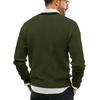 Men's Fashionable V-neck Slim Fit Long Sleeved Knitted Top