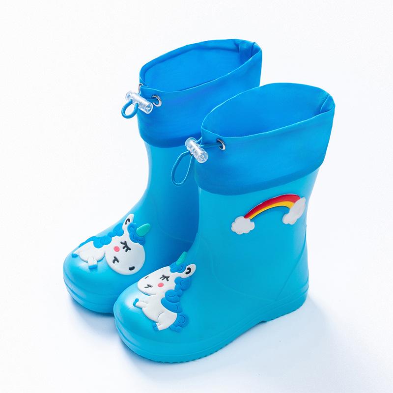 

Boys Waterproof Boots, Girls Anti-slip Water Boots, Water Shoes 33-34 синій