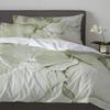Sage Green Marbled 3pcs Bedding Set For Double Bed Home Textile Duvet Cover Quilt Cover Pillowcase