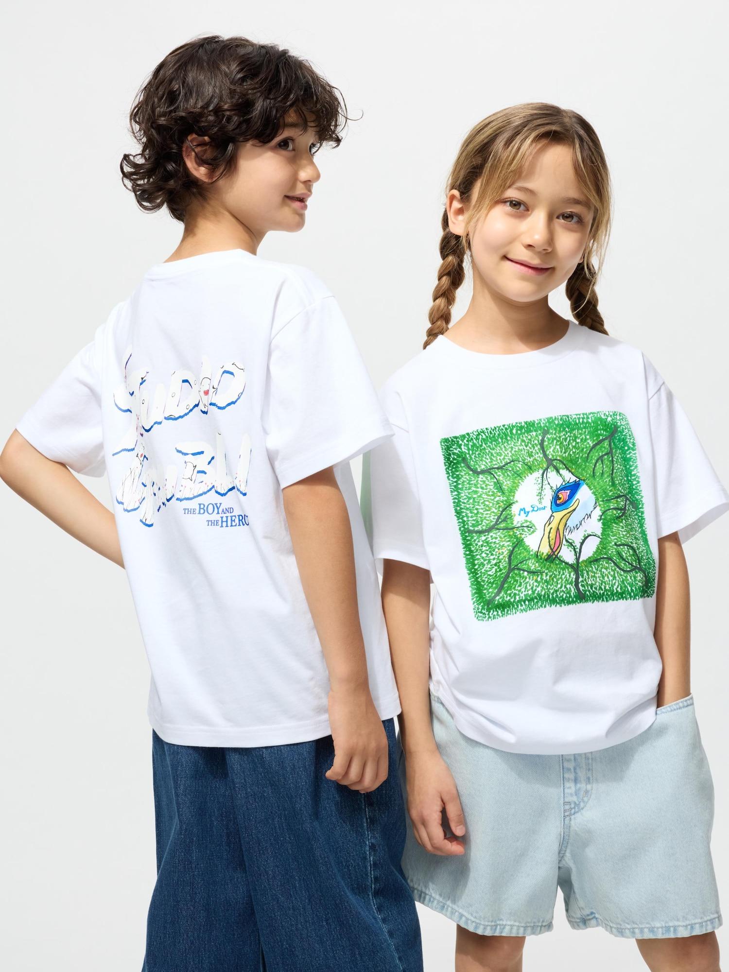 

Uniqlo Детская футболка STudio Ghibli UT с графикой, с коротким рукавом, A 00 WHITE/KIDS 150