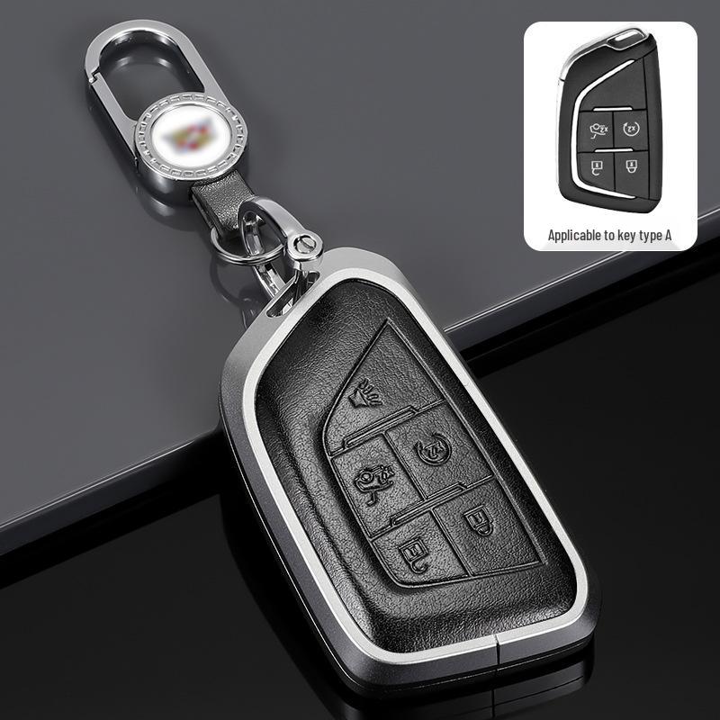 Cadillac Key Protective Shell: Fits XT4, XT5, XT6, CT4, CT5 - Original Car Key Cover with Buckle.