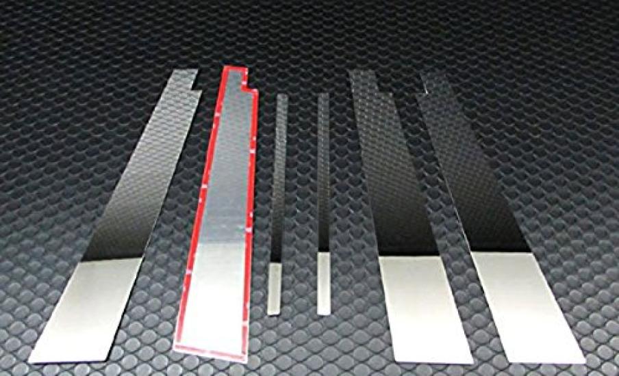 BRIGHTZ Finish Stainless Steel Pillar Panels with Visor for GRS196 GRS GS Part Number 17067 Ultra-Mirror GS350, GRS191, (6-Piece Set) [PIL-SIL-024],