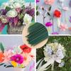 Green Flower Stem Sticks Plastic-clad Iron Stem For DIY Rose Flowers Head Stick Rods Bouquets Arrangement Wrapping And Crafts