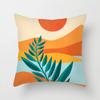 Leaf plant Sunset Print Hold pillowcase Modern landscape color hold pillowcase Home decoration fashion cushion set 45x45cm
