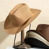Große Größe 56-60cm Neuer Natürlicher Panama-Strohhut Sommer Mode Herren Damen Breiter Rand Strand UV-Schutz Fedora Bohème Sonnenhut