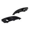 2PCS Matte Black Front Fog Light Lamp Cover Grille Fit Ford Fiesta 2013-2017