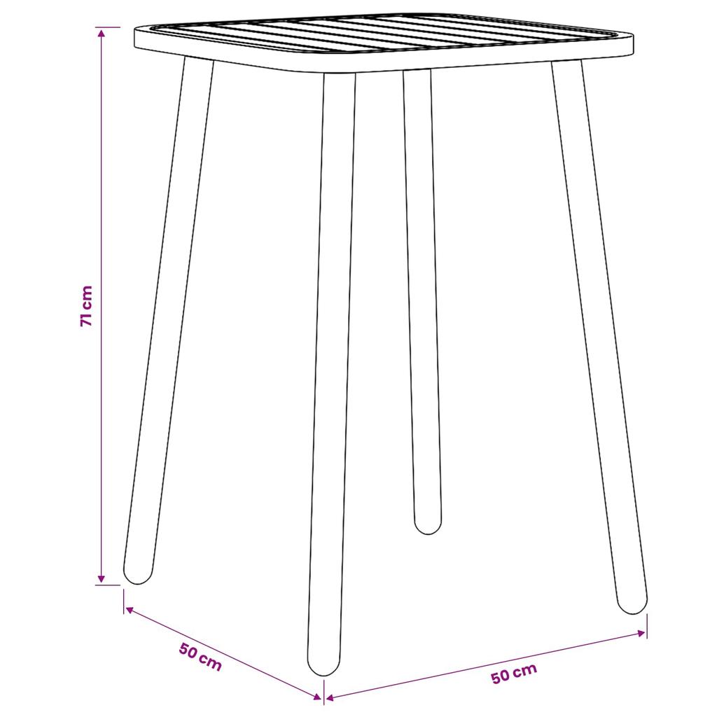 Dining Set 9 pcs Anthracite Steel