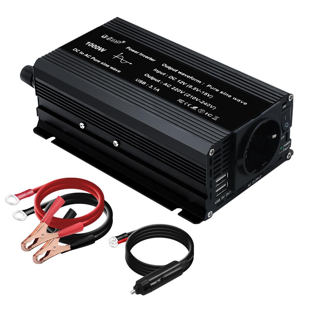 LED Transformer Pure Sine Wave Inverter Digital Display Voltage Converter Universal Power Adapter