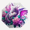 1pc Enchanted Dragon Amidst Celestial Flowers Automatic Opening and Closing Umbrella - Small Umbrella Suitable for Various Occasions C079