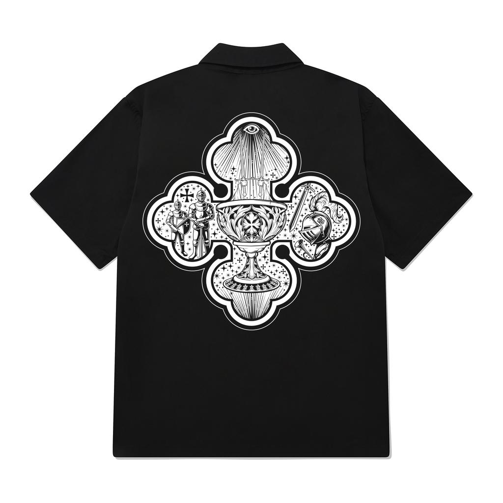 KAN6312 Kysb0129 Holy Grail Short Sleeve Shirt Black
