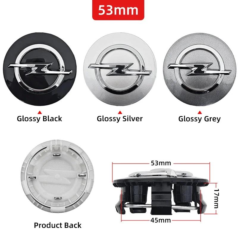 AABEA1 4pcs 53mm/100mm/110mm Car Wheel Center Hub Cap Rim Cover For Opel Astra H G J Insignia Mokka Zafira Corsa C D Antara Combo