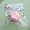 Mini Cat Paw Squishy Toy - Slow Rebound Silicone Stress Relief Pendant for Kids
