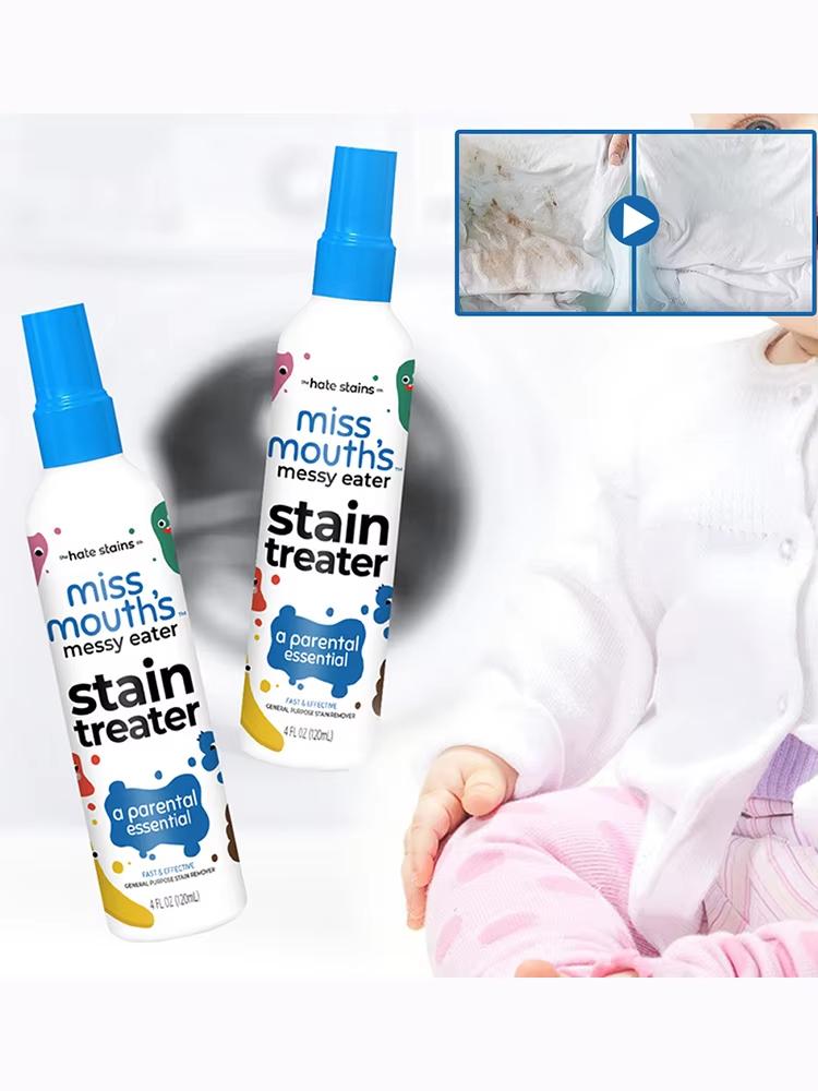 120ML Stain Remover for Clothes Portable Spray and Wash Stain Remover for Coat,Fabric Carpet Stain Spray Yellow Removal Bleach