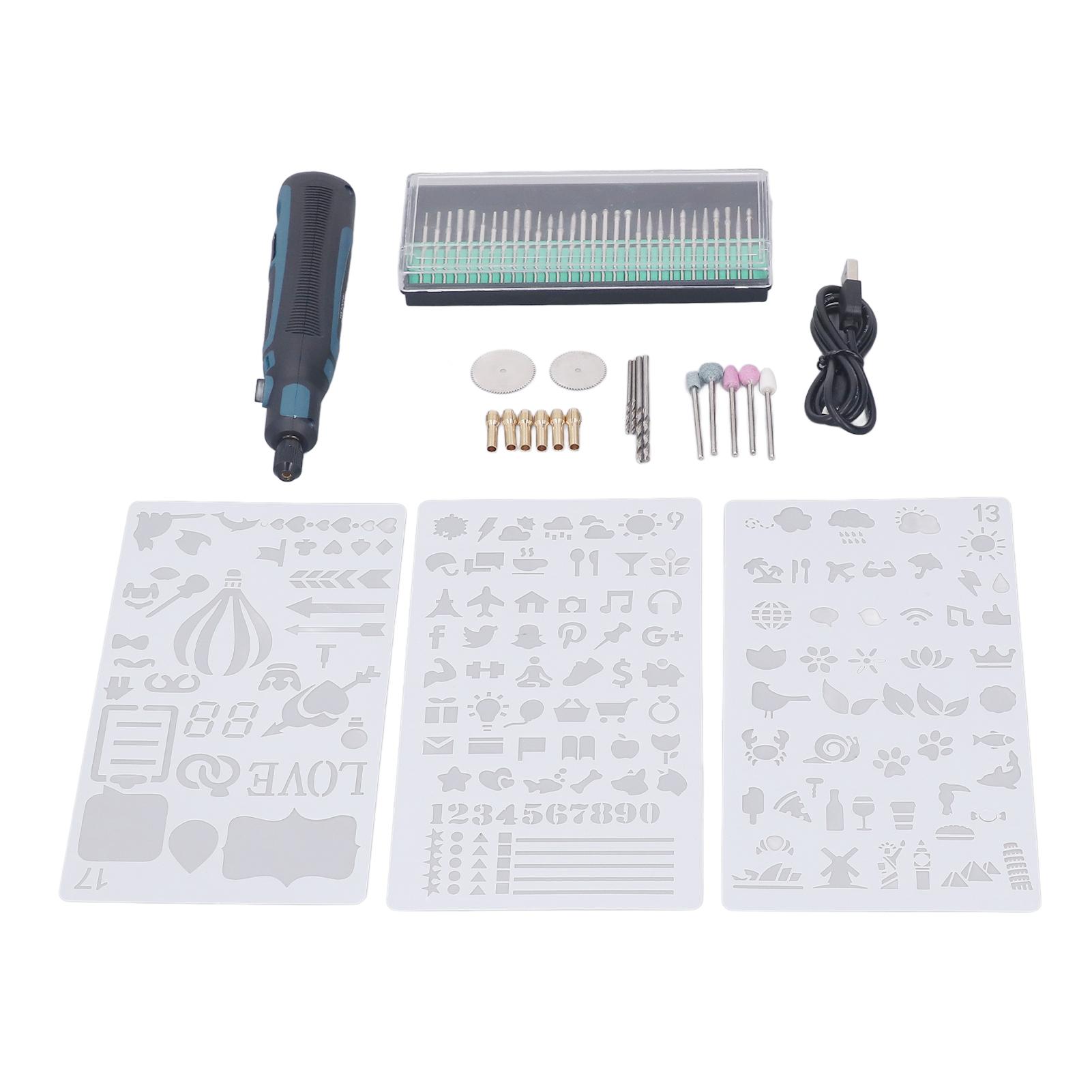 

Беспроводной набор вращающихся инструментов 3,6 В мини-электрический 15000 об/мин 3 скорости регулируемый перезаряжаемый для шлифования