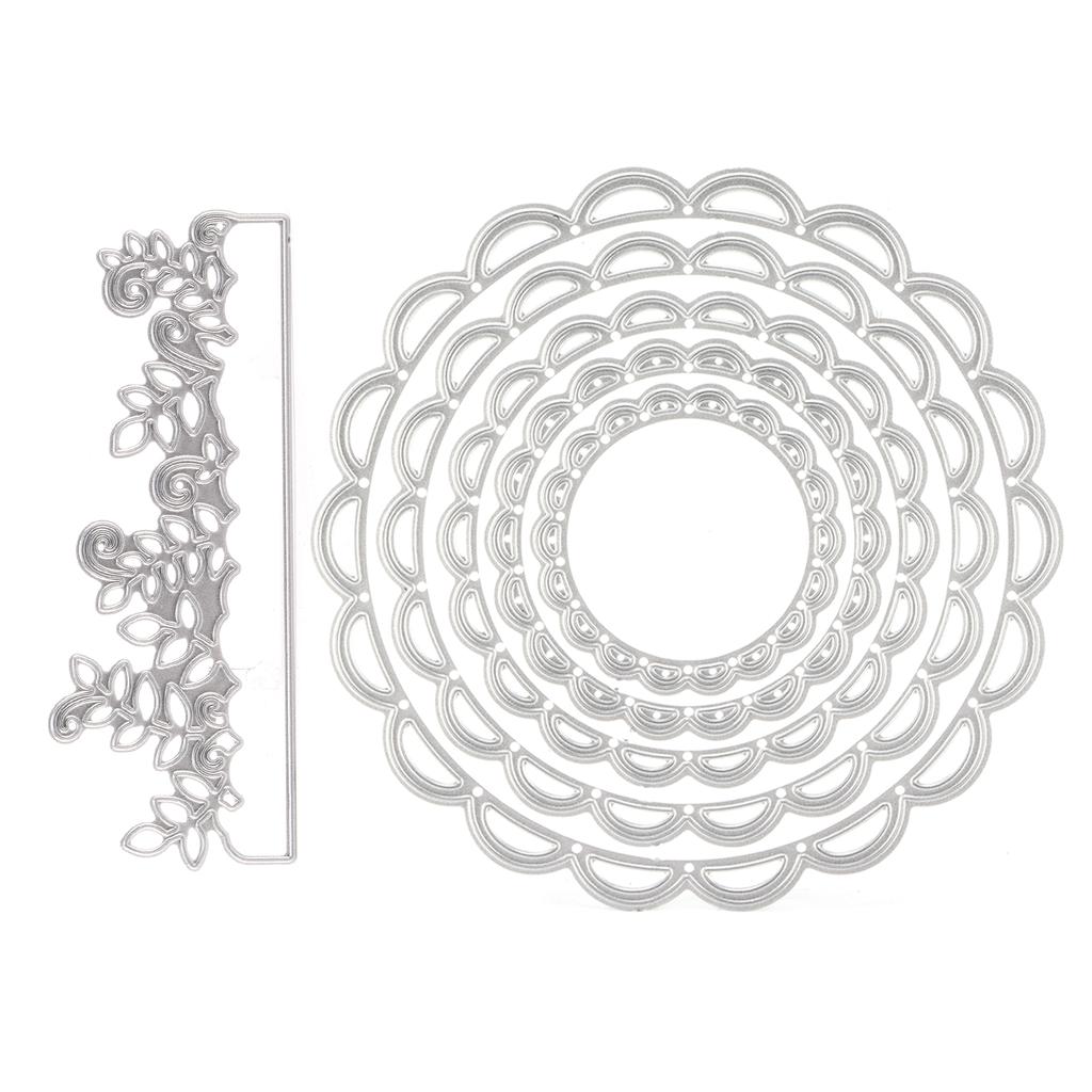 2pcs Metal Die Cutting Carbon Steel Practical Carving Mould for Craft Projects