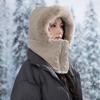 Cold and Warm Lei Feng Hat Women's Autumn and Winter Cycling Windproof Ear Protection Cotton Hat Northeast Outdoor Scarf Ski Hat