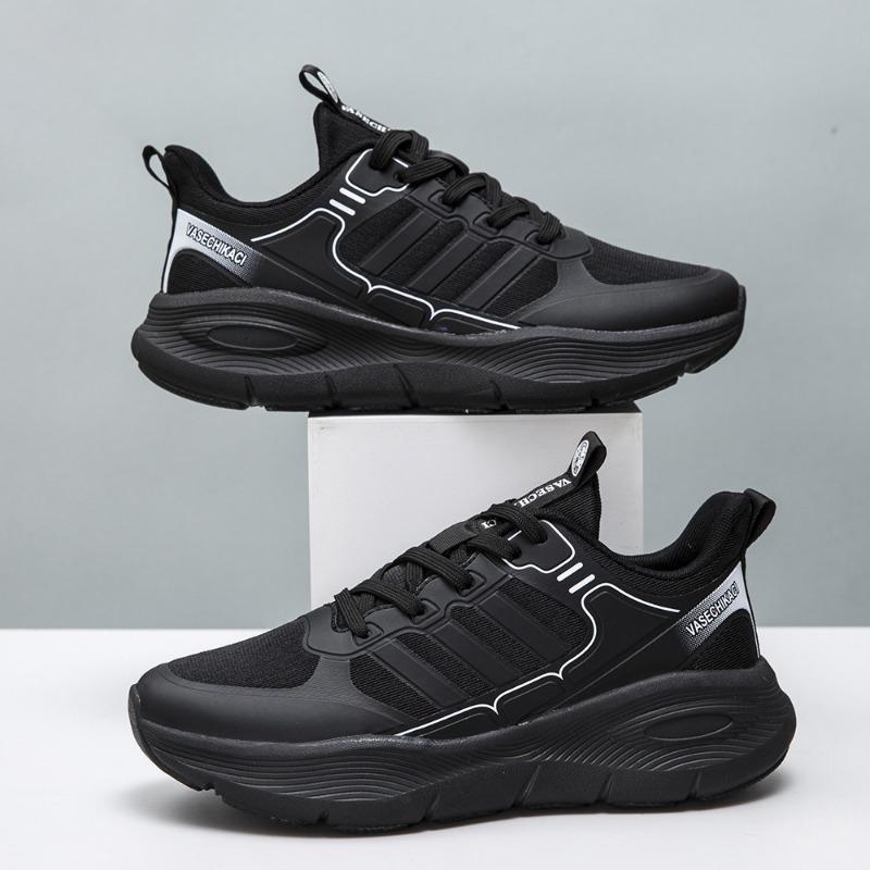 New men's platform casual shoes trendy men's shoes fashion sports shoes breathable mesh lightweight travel shoes