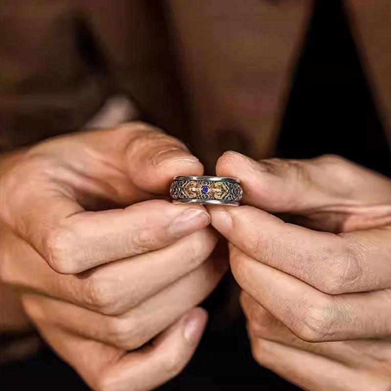 Adjustable Exquisite Handmade Copper Vajra Ring Finger Accessories For Cultural Event Unique Accessory