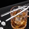 Ice Tong Thicken Stainless Steel Ice Clip Tong Portable Easy Grip Metal Serving Tong for Bar Kitchen