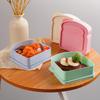 Food Container High-quality Lunch Container Lunch Box Toast Shape Sandwich Container with Secure Leak-proof Lid for School