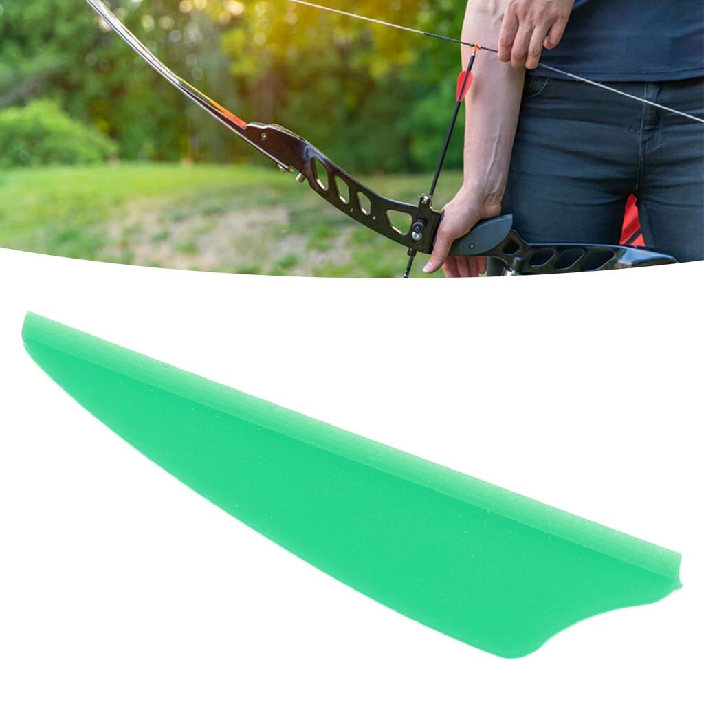 50 Pcs Feather Fletching Light Weight Shield Arrow Fletches DIY Arrow Feathers Fletches for Outdoors Archery Green