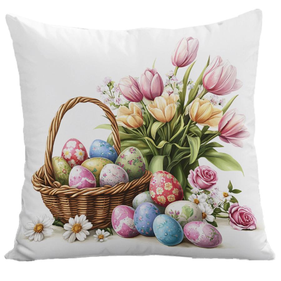 Наволочка на Пасху: Наволочка для декора гостиной и прикроватной тумбочки 45x45 cm