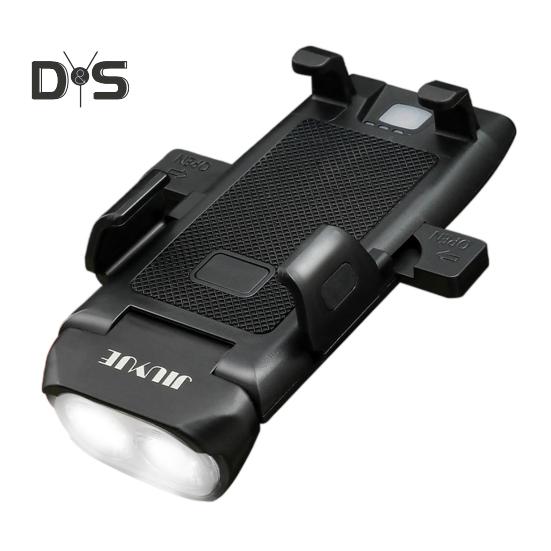 

Держатель для телефона с велосипедной фарой и звуковым сигналом мощностью 130 дБ. Перезаряжаемая суперяркая легкая регулируемая светодиодная лампа для ночной езды по шоссе и горному велосипеду. чёрный