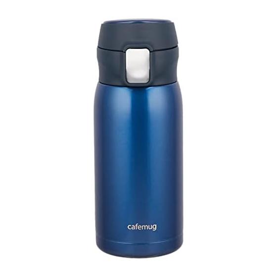 Pearl Metal Mug Bottle Blue Green 350ml Lightweight One Touch Mug Cafe Mug Porter HB-4756