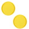 Set of 2 Thickened PVC Automotive Drink Mats Cup Holders Coasters Pads For Secure Placement Of Beverages In Moving Car