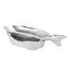 Fish Shaped Grilling Pan Uniform Heating Aluminum Alloy Fish Serving Pan for Hotel Restaurants