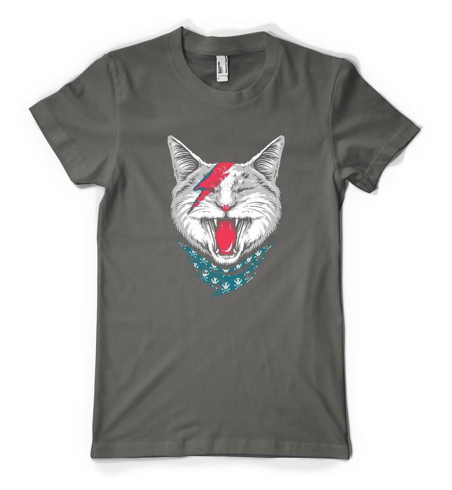 

Ziggy David Bowie Cat Mash Up Stardust Personalised Unisex Kids T Shirt 4XL