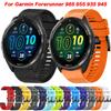 Smartklokke Reim til Garmin Forerunner 965 22mm Silikonarmbånd til Forerunner945 935 955 Fenix 5 6 7 7X 6X Reim
