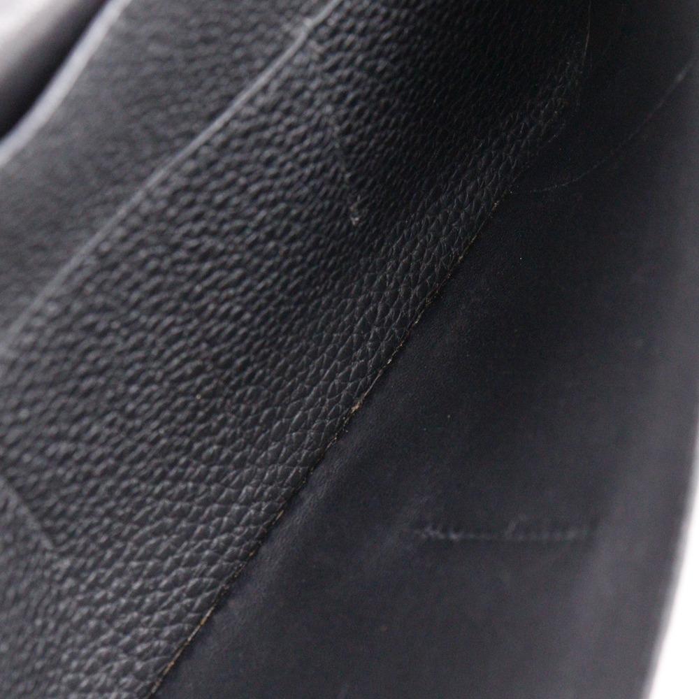 HERMES Dogon GM Purse Black / Gold Hardware Taurillon Clemence unisex Used