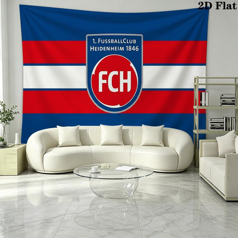 FC Heidenheim Wall Tapestry Aesthetic Wall Hanging Printed Fabric Blanket Decorative Tapestries for Bedroom Living Room Home Decor
