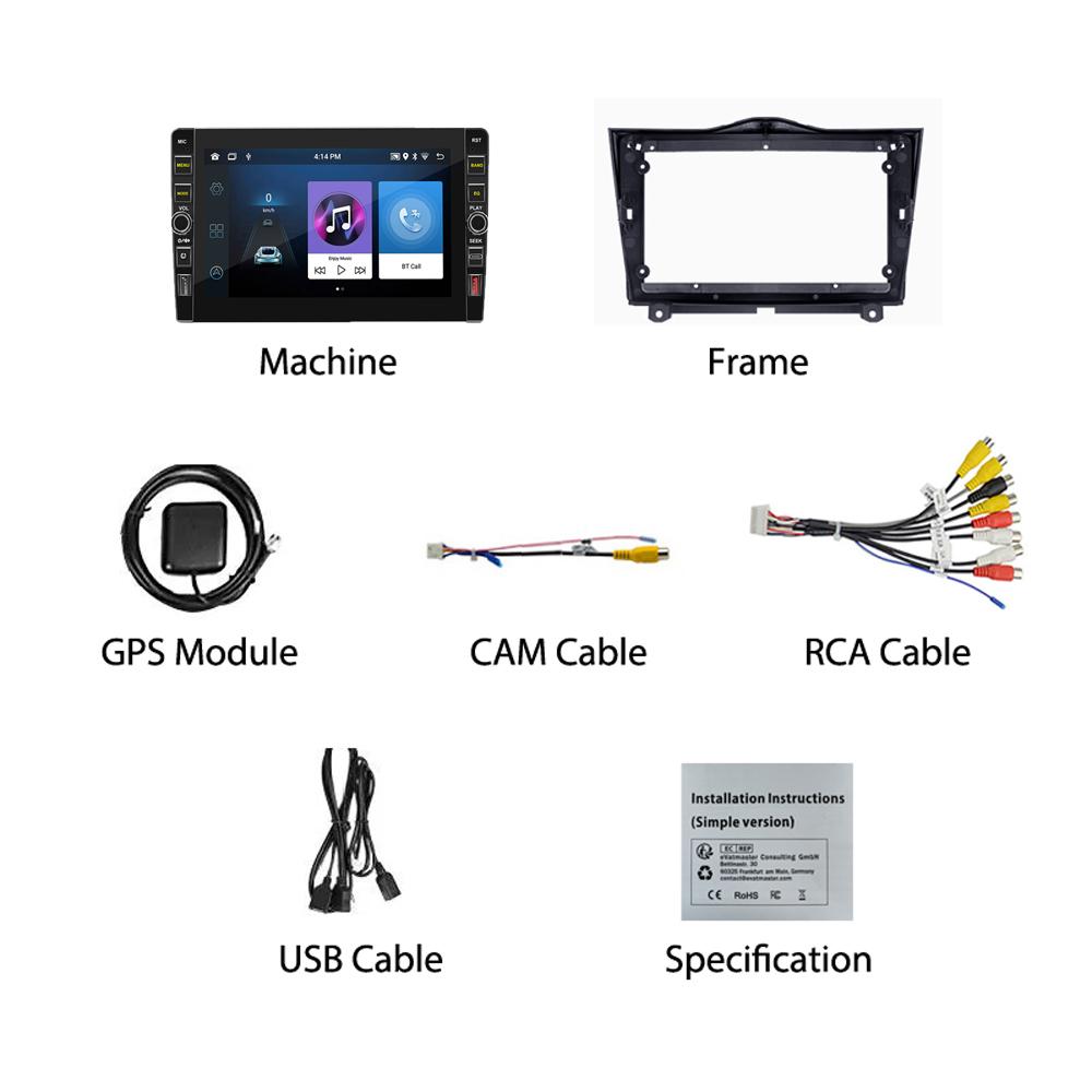 8 Inch For LADA BA3 Granta Cross 2018 2019 With Button Knob Android Car Radio Multimedia Player Navigation Stereo GPS 2 Din Carplay 2+32GB