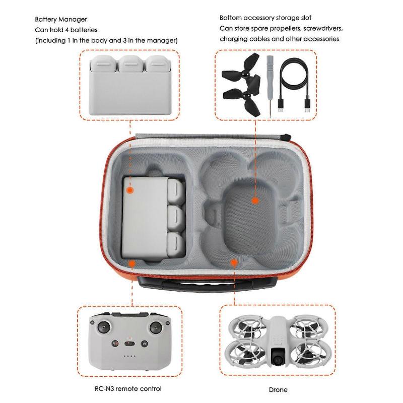 toys Carrying Case Portable Travel Storage Bag Drone Aceessories Fly More Combo B