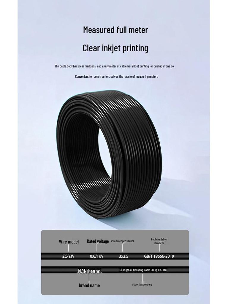 High-Energy Copper Core Cable - ZC-YJV WDZB-YJY by Qilian