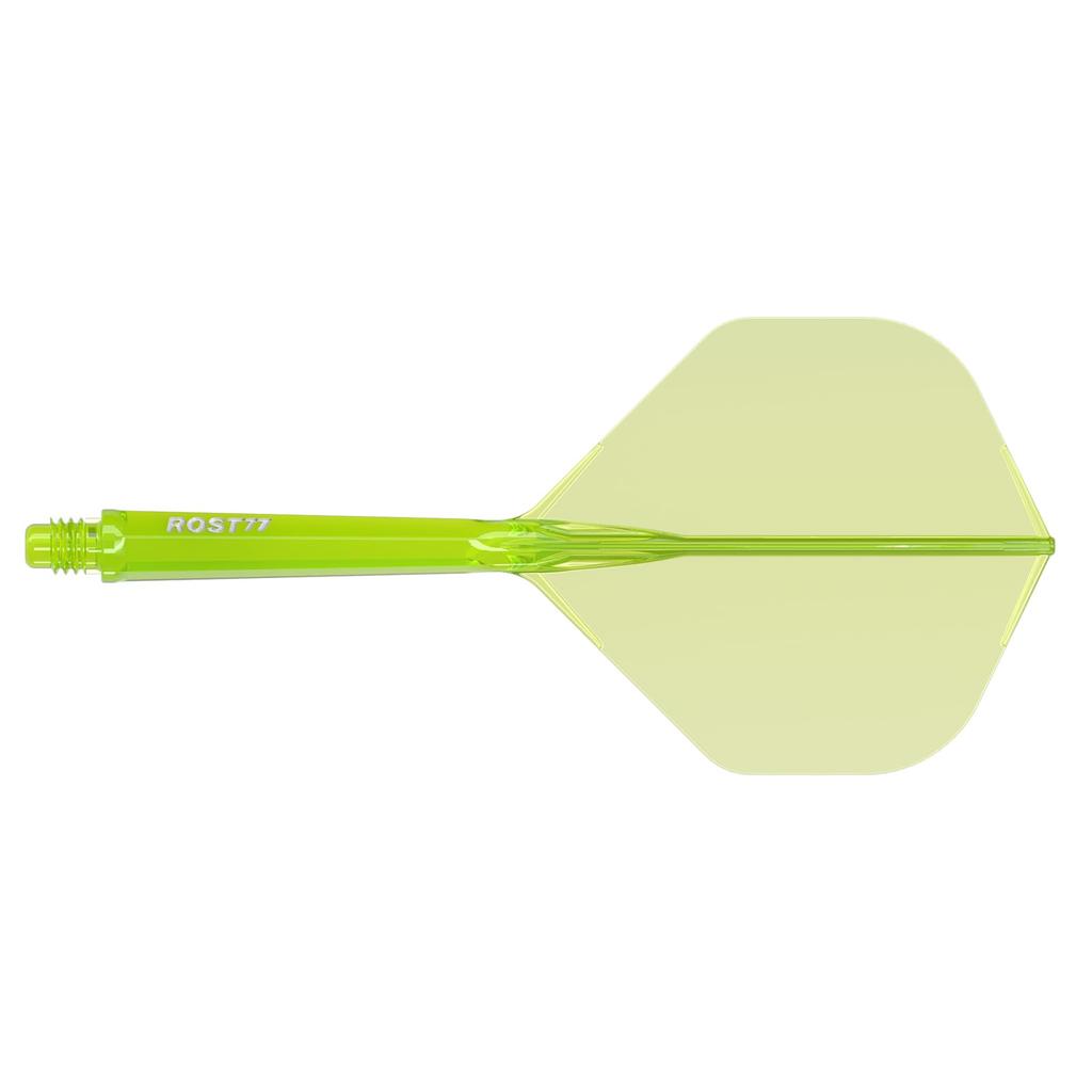 CUESOUL ROST 77 Transparent Integrated Flight Big Standard Set Clear Black Clear Blue Clear Light Green Flight Flight L Size 3-Piece 3-Color