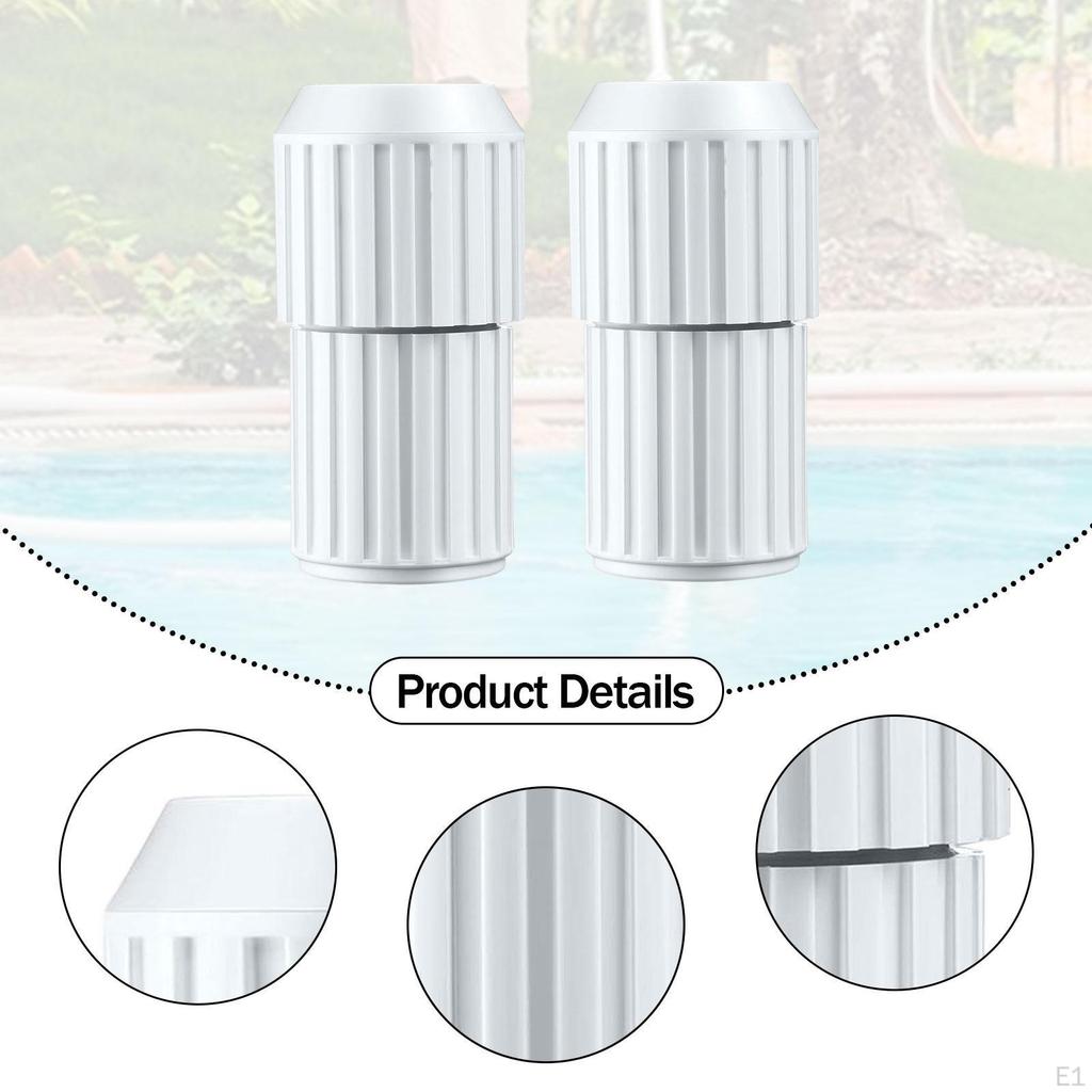 2 Stück Teleskop-Poolverriegelungen Schwimmstockteile Reparatur Stabil Praktisch Einfache Installation