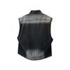 American Ripped Denim Vest Men's and Women's Summer Trendy Brand Sleeveless Vest Vest Trendy Stand-up Collar Tooling Jacket Jacket